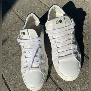 Sky Blue White, Italian Designer Sneaker | Hide&Jack